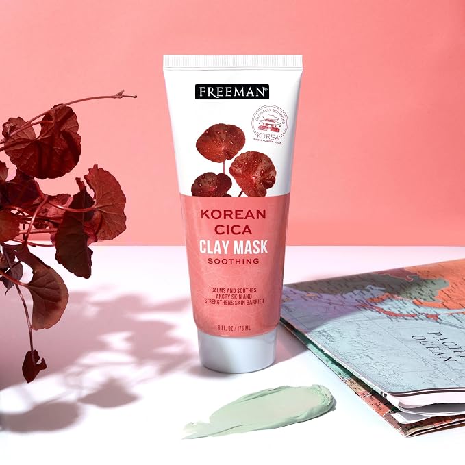 Freeman Exotic Blends Soothing Korean Cica Clay Facial Mask, 6 fl.oz./ 175 mL - Image 6