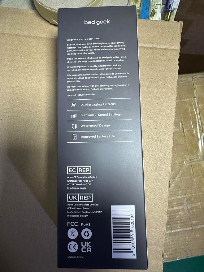 bed geek Handheld Cordless Personal Wand Massager – Waterproof, USB Rechargeable - Image 2
