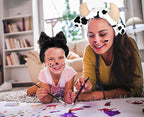 Women's Cow Print Spa Headband and Wristband Set - Image 2