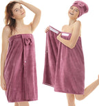 Xtinmee 2 Sets Normal Size Womens Wrap Towel by Xtinmee