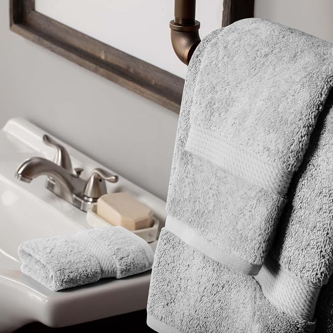SUPERIOR Egyptian Cotton Pile 3 Piece Towel Set, Includes 1 Bath, 1 Hand - Image 6