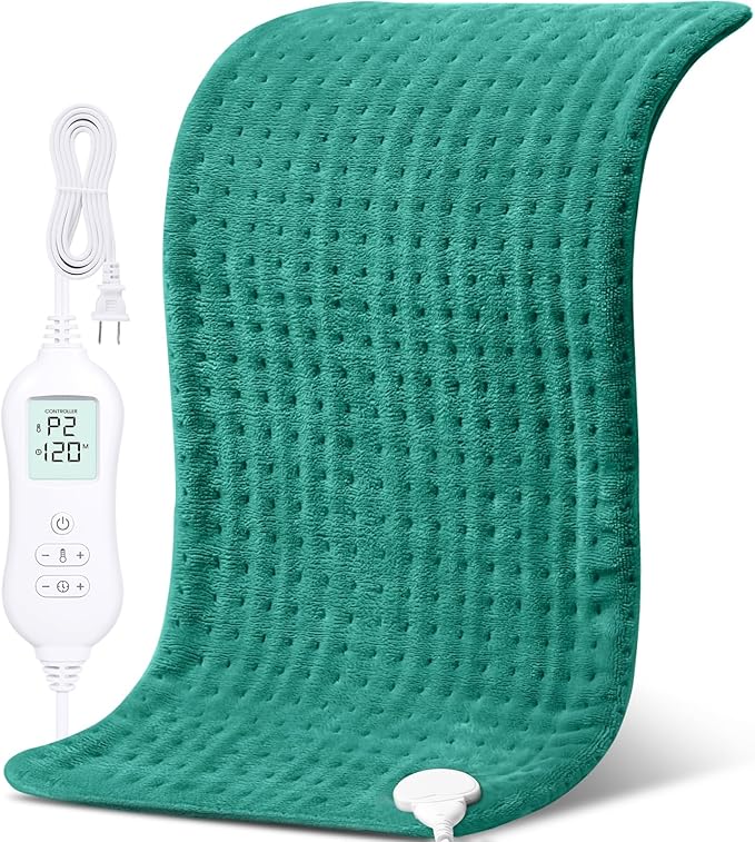 NOWWISH Heating Pad for Back Pain Relief & Period Cramps, 33x17 Inches Large by NOWWISH
