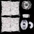 400 Pack Disposable Ear Covers for Shower Waterproof, Ear Shower Caps Hair Dye by Unknown