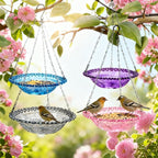 4 Pack Super Value Hanging Plastic Bird Baths and Feeders by XYZRTLON