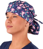 Sparkling EARTH Banded Bouffant Surgical Scrub Ponytail Working Caps and by SparklingEARTH
