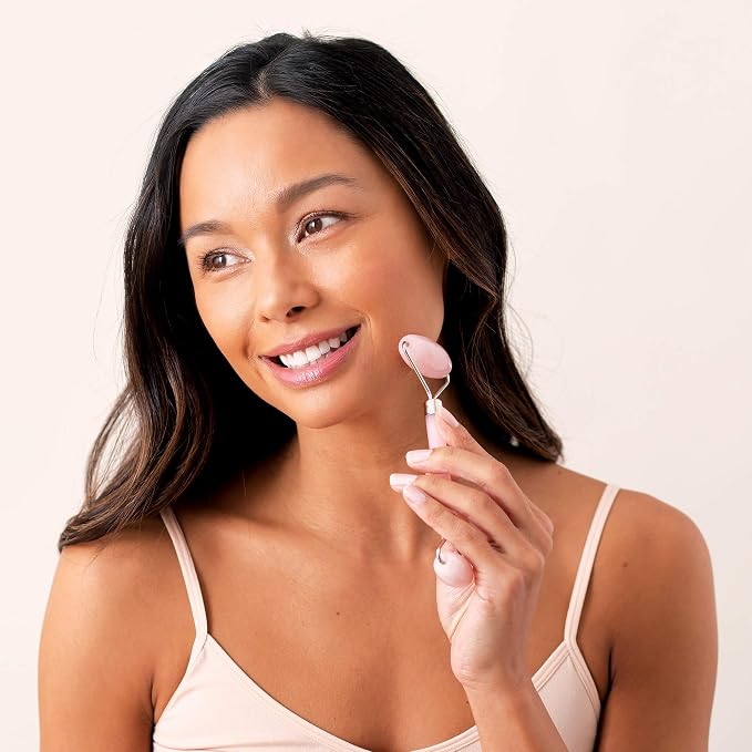 Rose Quartz Facial Roller - Image 4