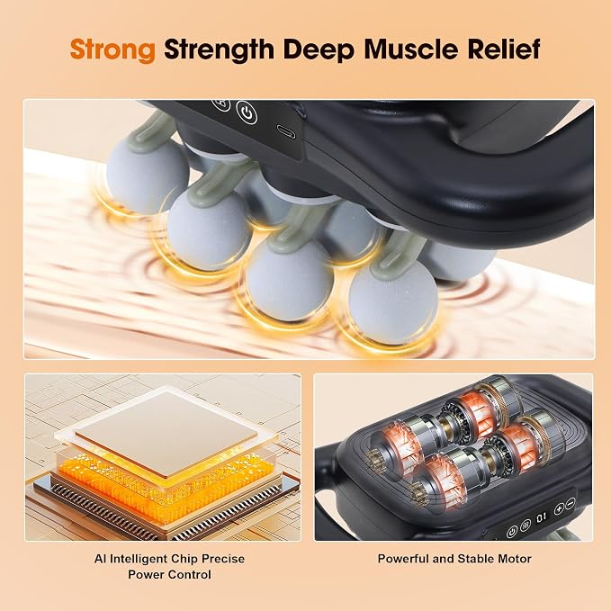 16 Head Massage Gun Set, Deep Tissue Percussion Massager, 2600mAh Electric - Image 2