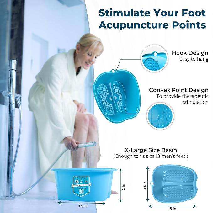 AWA Extra Large Pool Foot Bath, Sturdy Feet Soaking Tub and Pedicure Bowl - Image 3