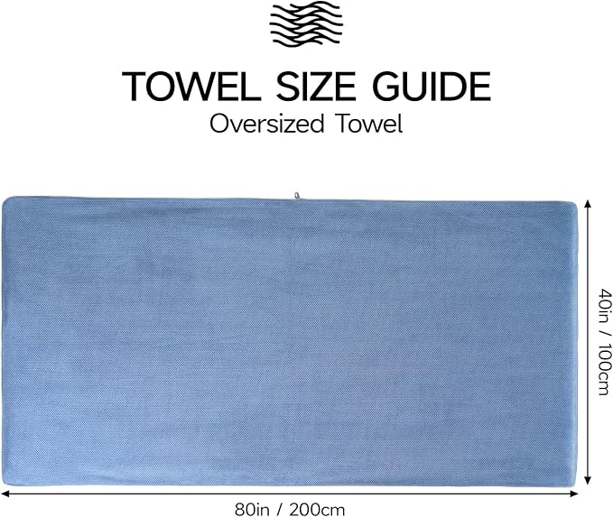 REDKISS Pack of 2 Jumbo Bath Sheets, 40 x 80 Inches Microfiber Bath Towels - Image 4