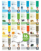DERMAL Collagen Essence Sheet Mask 16 Combo Pack by DERMAL