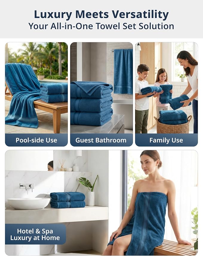 LANE LINEN Oversized Bath Towels - Image 7