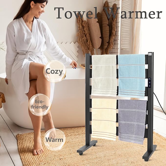 Towel Warmer for Bathroom, Upgraded Extra-Wide Heating Area, Built-in Timer and - Image 4