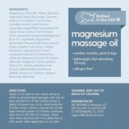 Magnesium Massage Oil for Sore Muscles, Joints and Leg Cramps, Helps - Image 7