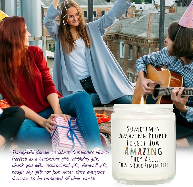 Craftique Gifts for Women, Birthday Gifts for Women- You're Amazing Candle- - Image 2