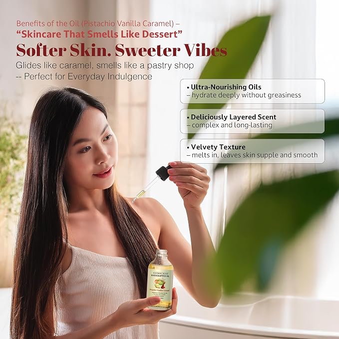 Pistachio Vanilla Caramel Body Oil - Image 8