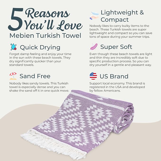Turkish Towels Beach Towels Oversized Beach Towels - Image 4