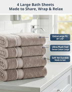 LANE LINEN Extra Large Bath Towels - Image 4