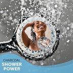 SHOWER BOUQUET Loofah-Charcoal Bath-Sponge-4-Pack // Extra-Large 75g Soft Mesh - Image 8
