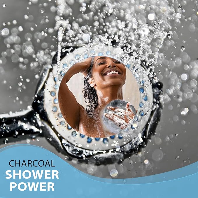 SHOWER BOUQUET Loofah-Charcoal Bath-Sponge-4-Pack // Extra-Large 75g Soft Mesh - Image 8