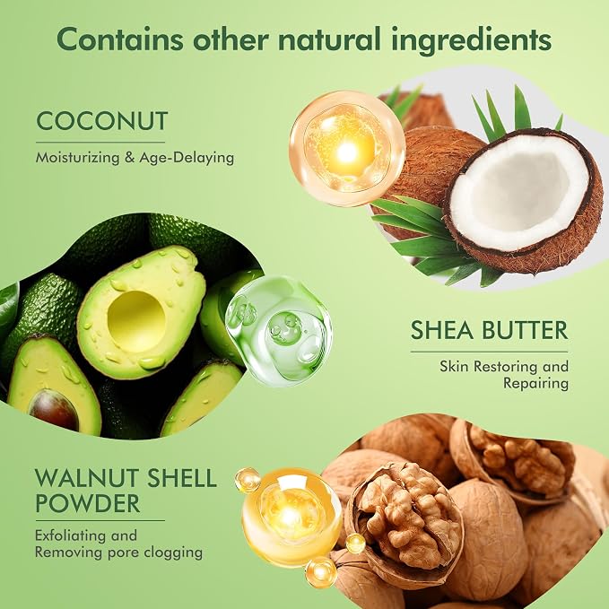 Armpit Detox and Scrub with Shea Butter and Coconut 8.82oz-Exfoliating Scrub - Image 2
