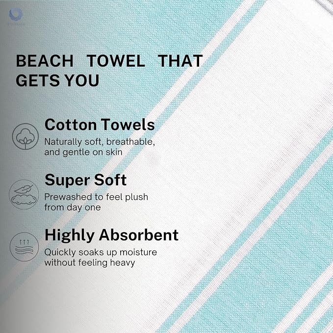Cotton Turkish Beach Towel - Image 4