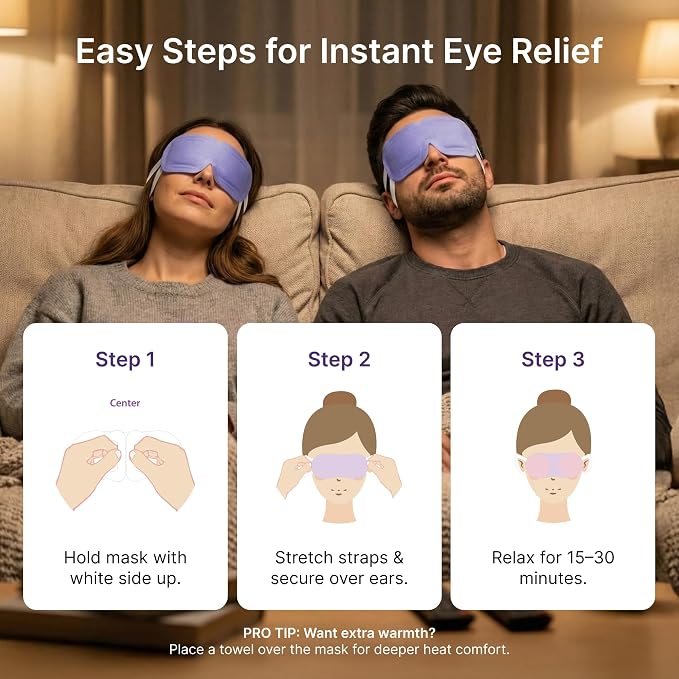 Adellina Steam Eye Mask – Disposable Self Heating Eye Mask - Image 5