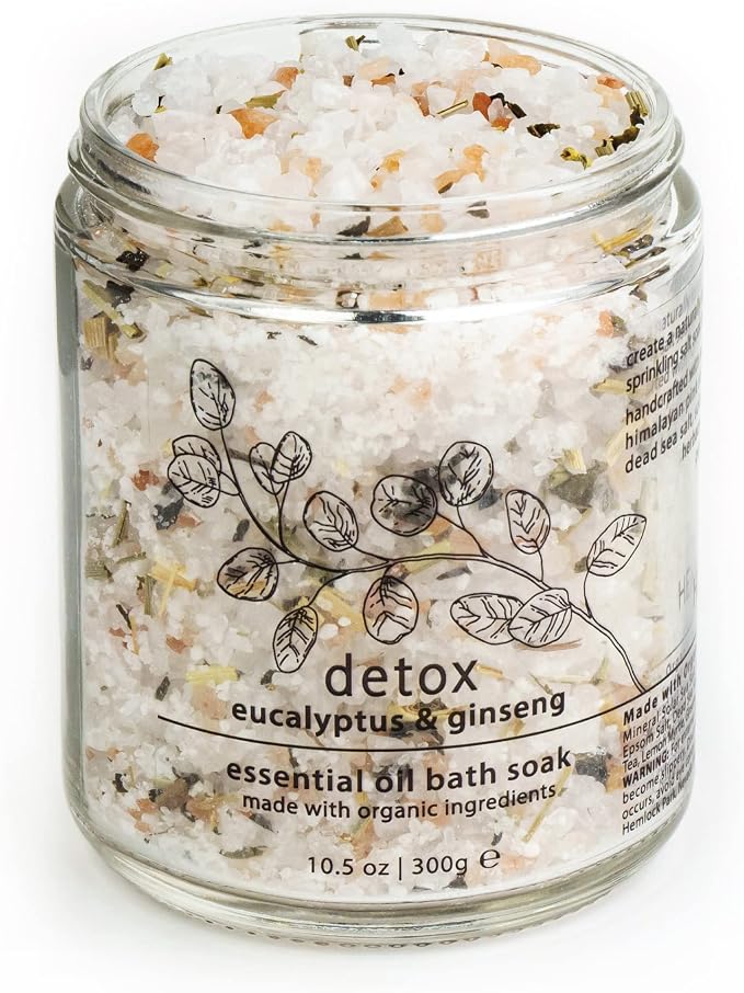 Hemlock Park Detox Essential Oil Bath Soak | Naturally Soothing Mineral Sea - Image 4