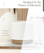 Essential Oil Diffuser - 280ml Ceramic Diffuser - Image 2