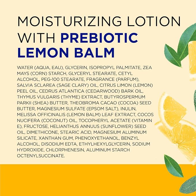 Dr Teal's Body Lotion, Lemon Prebiotic Lemon Balm & Essential Oils, 18 fl oz - Image 7