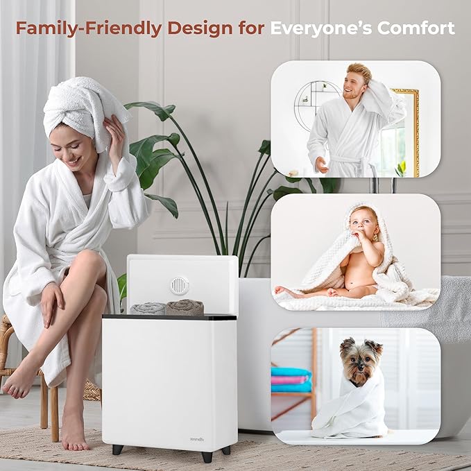 SereneLife WIFI Luxury Rectangle Towel Warmer - Image 6
