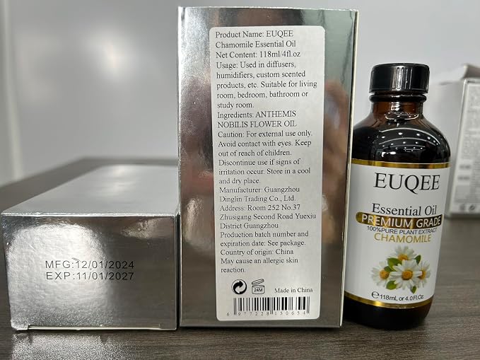 EUQEE Chamomile Essential Oil 118ml Pure Chamomile Oil Aromatherapy Essential - Image 8
