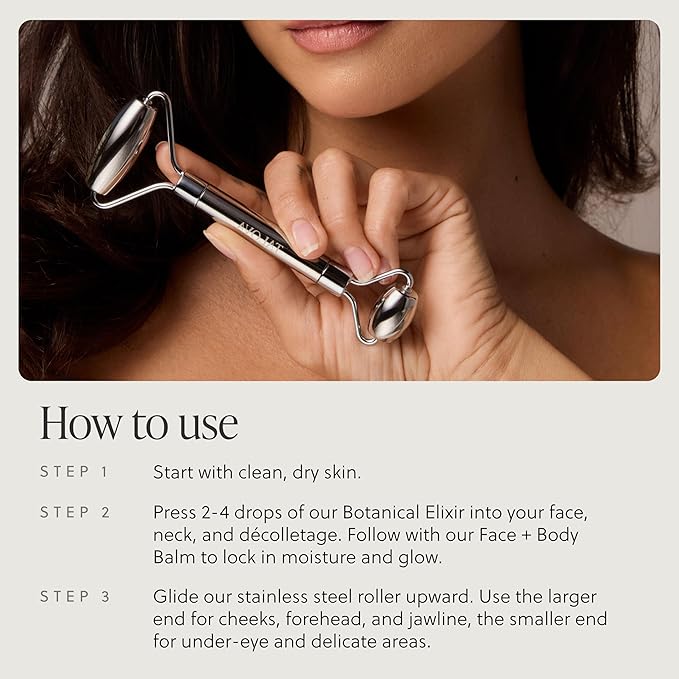 304-Grade Stainless Steel Facial Roller, Face Roller - Image 4