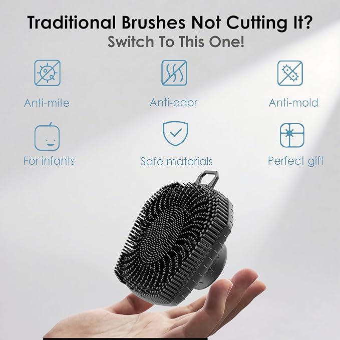 RamPula Face Scrubber & African Net, Silicone Exfoliating Brush - Image 8