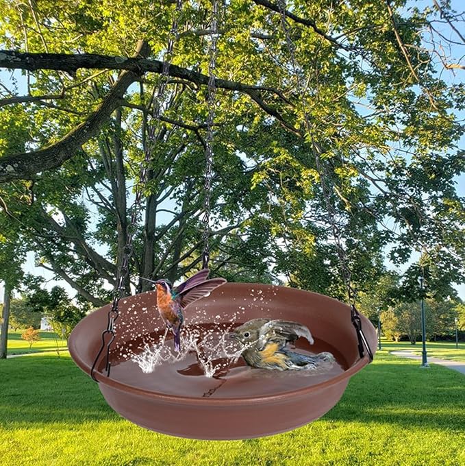 VUWEZ Hanging Bird Bath, Hanging Bird Water Feeder - Image 7