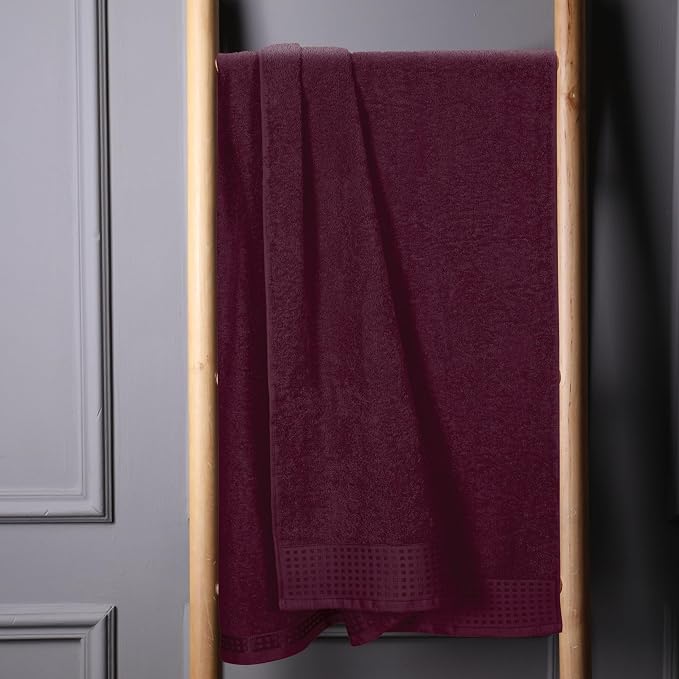 GLAMBURG 100% Cotton Oversized 2 Pack Bath Sheets 35x70, Ultra Soft Highly - Image 3