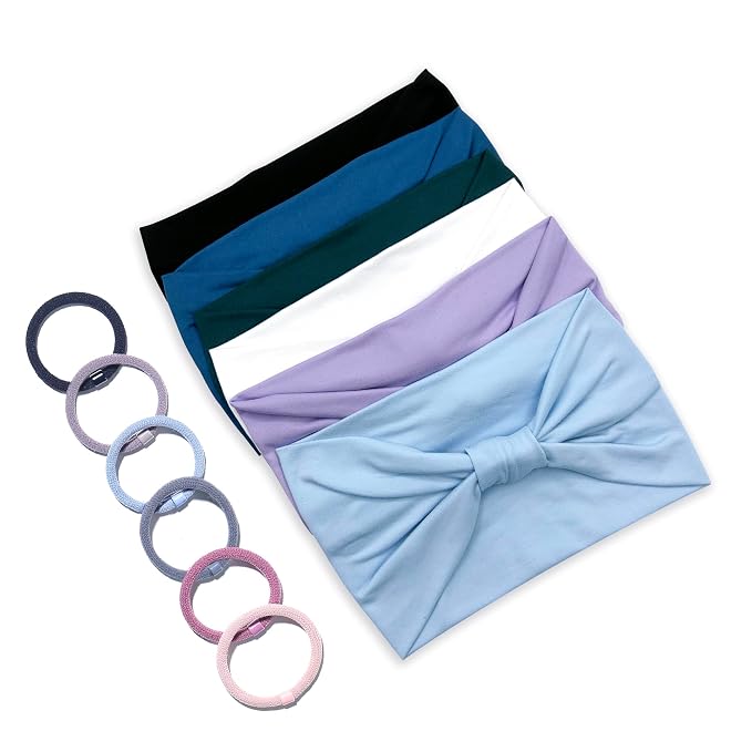 GiLi 6 Pack Wide Headbands for Women Non Slip Soft Elastic Hair Bands Yoga - Image 7