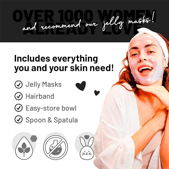 BRÜUN Jelly Mask Jar Bamboo Charcoal Peel-Off Face Care Rubber Mask | 23 fl oz - Image 6