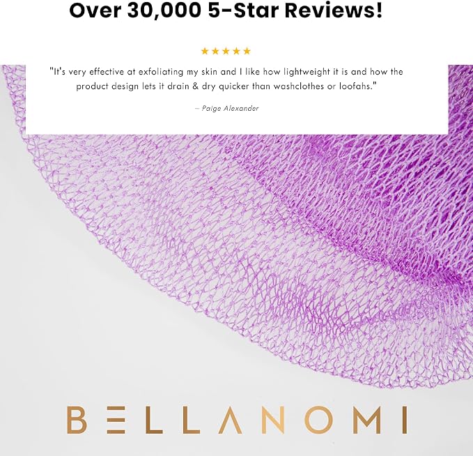 BELLANOMI African Exfoliating Net Sponge, Authentic African Bath Sponge - Image 3