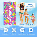 JML Custom Beach Towel with Name, Personalized Microfiber Beach Towel with Name - Image 3