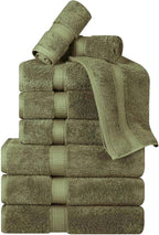 Superior Egyptian Cotton Pile 9 Piece Towel Set, Includes 3 Bath, 3 Hand - Image 2
