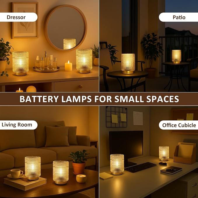 2 Pack Battery Operated Decorative Lamp - Image 6
