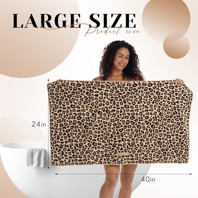 1 Pcs 40 x 24 Inches Large Microfiber Hair Towels Quick Dry Hair Towel Wrap - Image 2