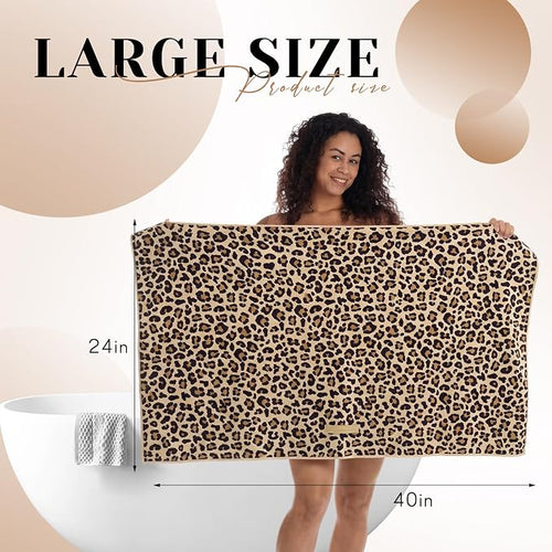 1 Pcs 40 x 24 Inches Large Microfiber Hair Towels Quick Dry Hair Towel Wrap - Image 2