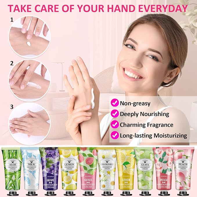 182 Pack Hand Cream Set, Mothers Day Gifts, Hand Lotion - Image 4