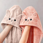 2Pack Microfiber Hair Towel Wrap - Image 4