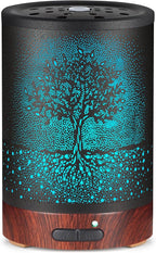 Essential Oil Diffuser- Aromatherapy Diffuser with7 Colors Light and Auto-Off by mocosa