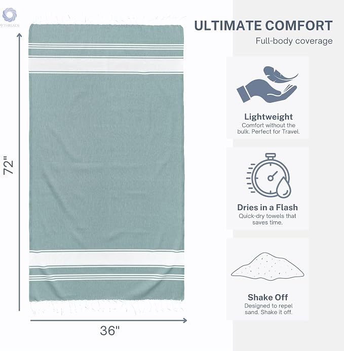 Cotton Turkish Beach Towel - Image 8