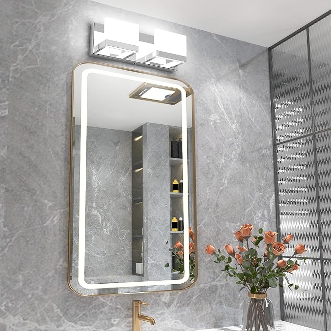 Tipace 2 Lights Modern Chrome LED Vanity Light - Image 5