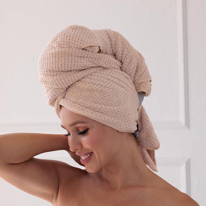 Curly Girl Microfiber Hair Towel Wrap - Image 3