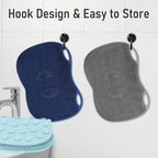 XL Shower Foot Scrubber Mat, Silicone Feet Massage Scrubber in Shower Clean - Image 8